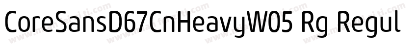 CoreSansD67CnHeavyW05 Rg Regular字体转换